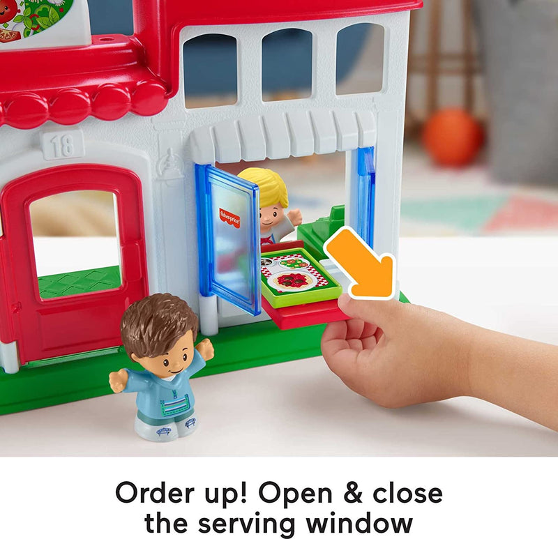 Fisher-Price HBR79 Little People We Deliver Pizza Place, Multicolor