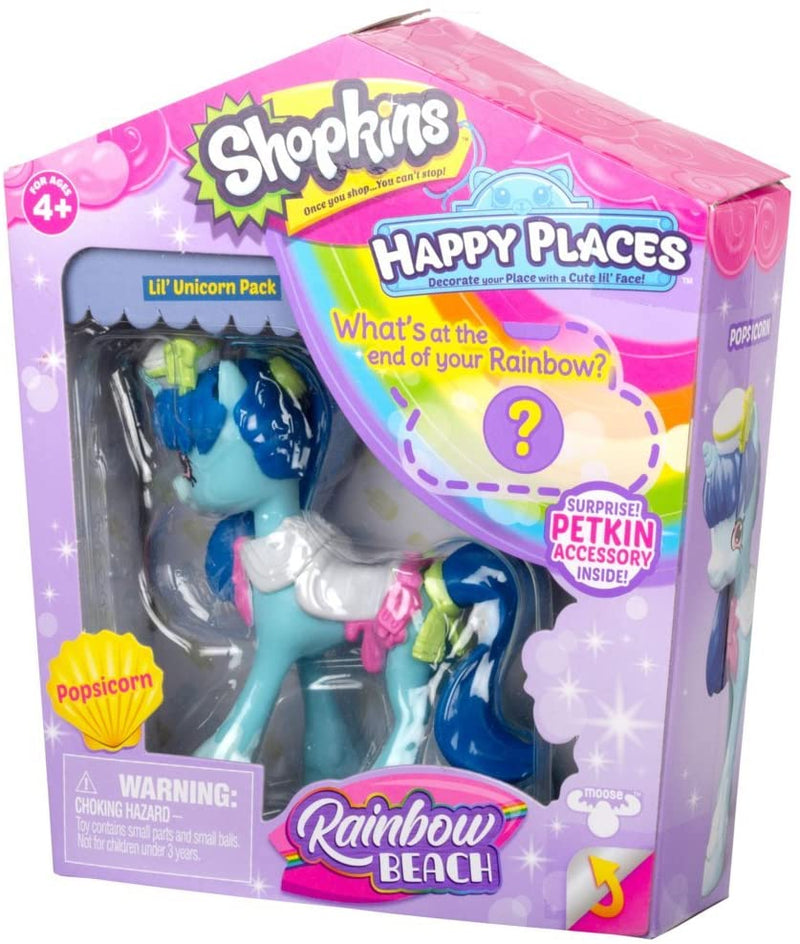 Happy Places Shopkins Rainbow Beach Lil' Unicorn Pack Pack - Popsicorn