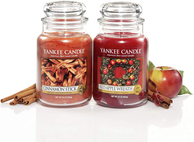 Yankee Candle | Scented Candle | Red Apple Wreath |  Large Jar Candle