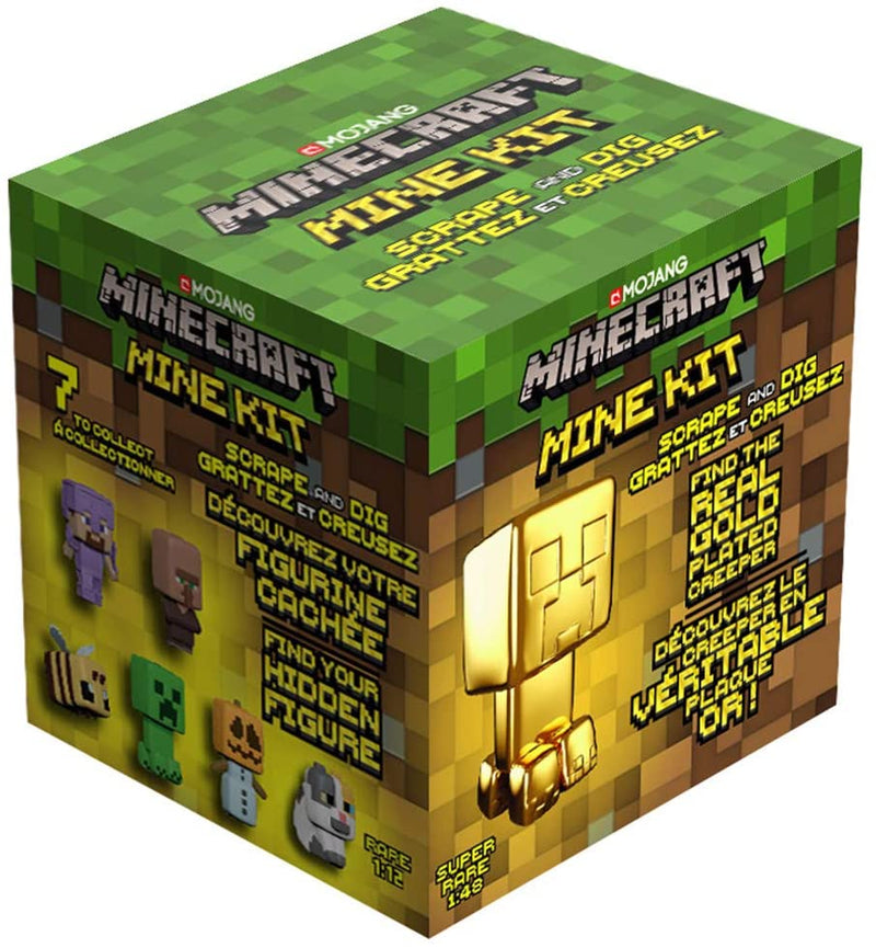 Minecraft Mine Kit Blocks, Real Gold Orb Character, Gift, Toy, Games, Twitch, NEW
