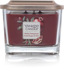 YANKEE CANDLE Medium Square Candle Holiday Pomegranate