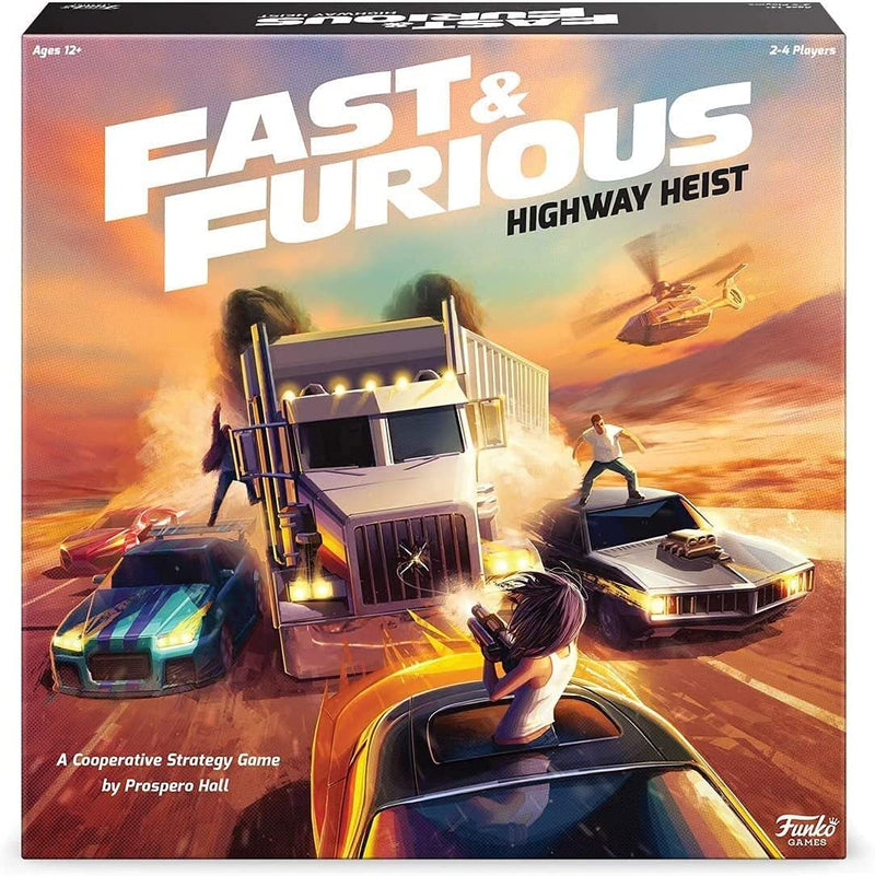 The Fast And Furious: Highway Heist Mission Based Co-operative Strategy Board Game With Different Scenarios For A Three-Games-In-One Experience (Ideal For Ages 12+) - Funko 54802 Signature Games
