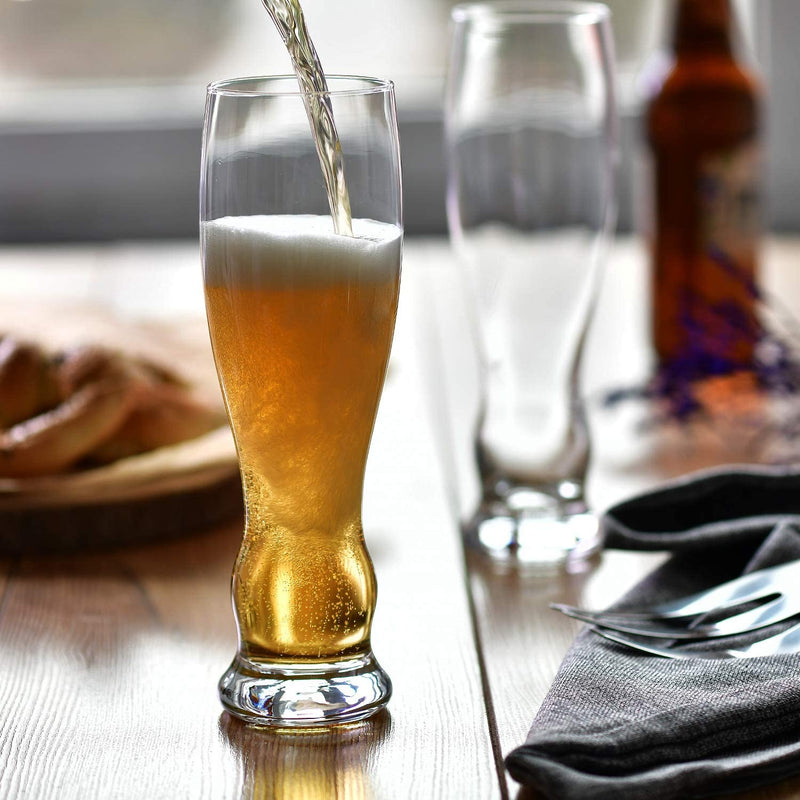 Krosno Wheat Pint Beer Glasses | Set of 6 | 500 ML | Splendour Collection