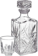 Bormioli Rocco Selecta whiskey set of 6 glasses and Italy gift claret jug