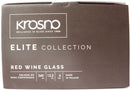 Krosno Set of 6 Glass Glass Transparent Red Wine Elite Avant Garde 360 ml