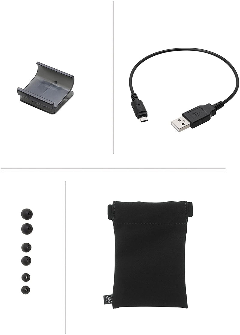 Audio Technica ATH-CKR55BT Bluetooth, Neckband, Microphone, Black