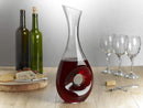 Homiu Wine Decanter 1L Modern Contemporary Design with Hole Aerator Carafe