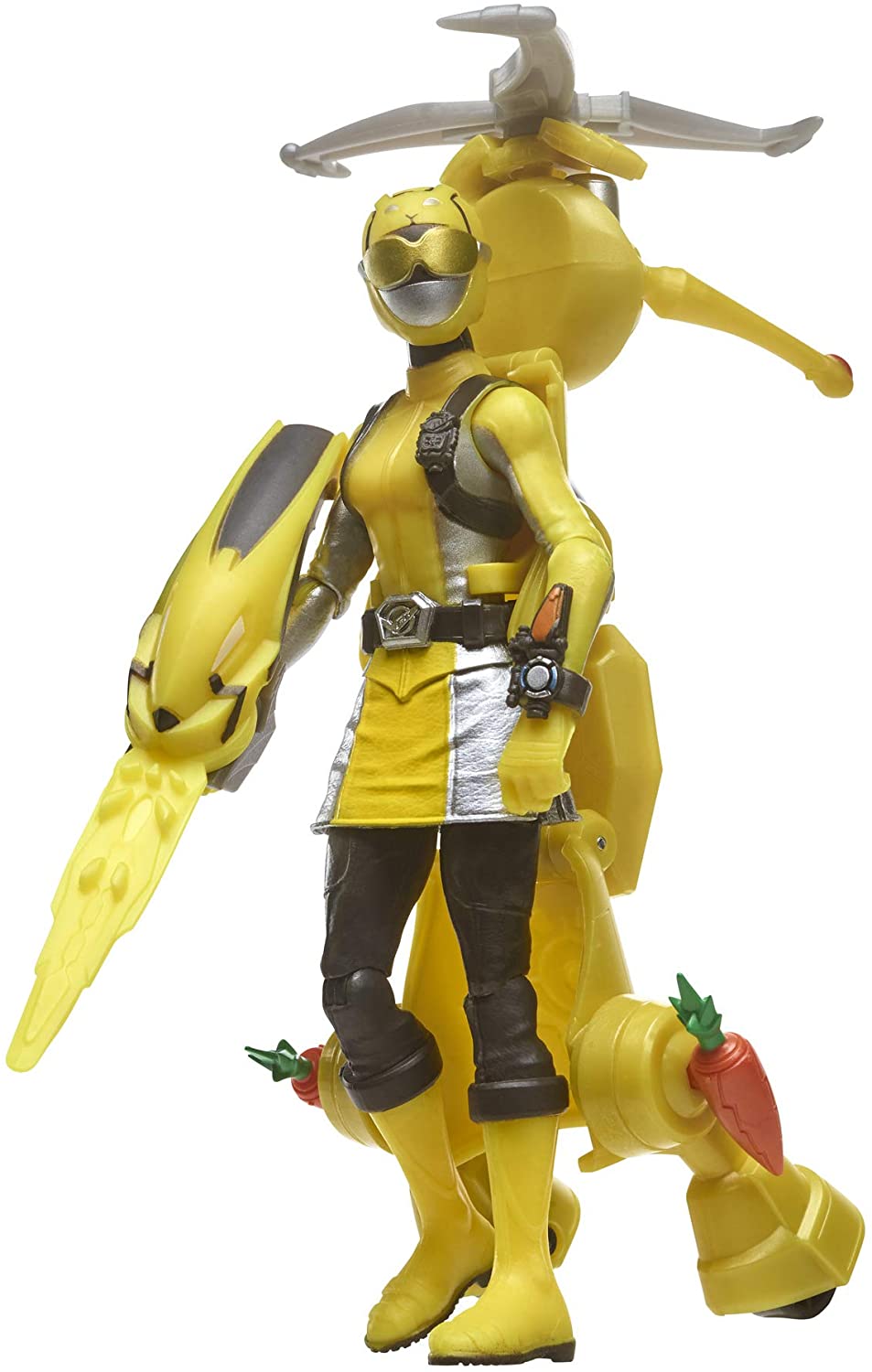 Power Rangers Beast Morphers Yellow Ranger and Morphin Jax Beast Bot