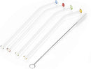 Homiu Bent Glass Straws Premium Healthy Reusable Eco-Friendly