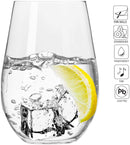 Krosno Stemless Red Wine Glasses | Set of 6 | 580 ML | Harmony Collection | Also can be used as a Water Juice Glass