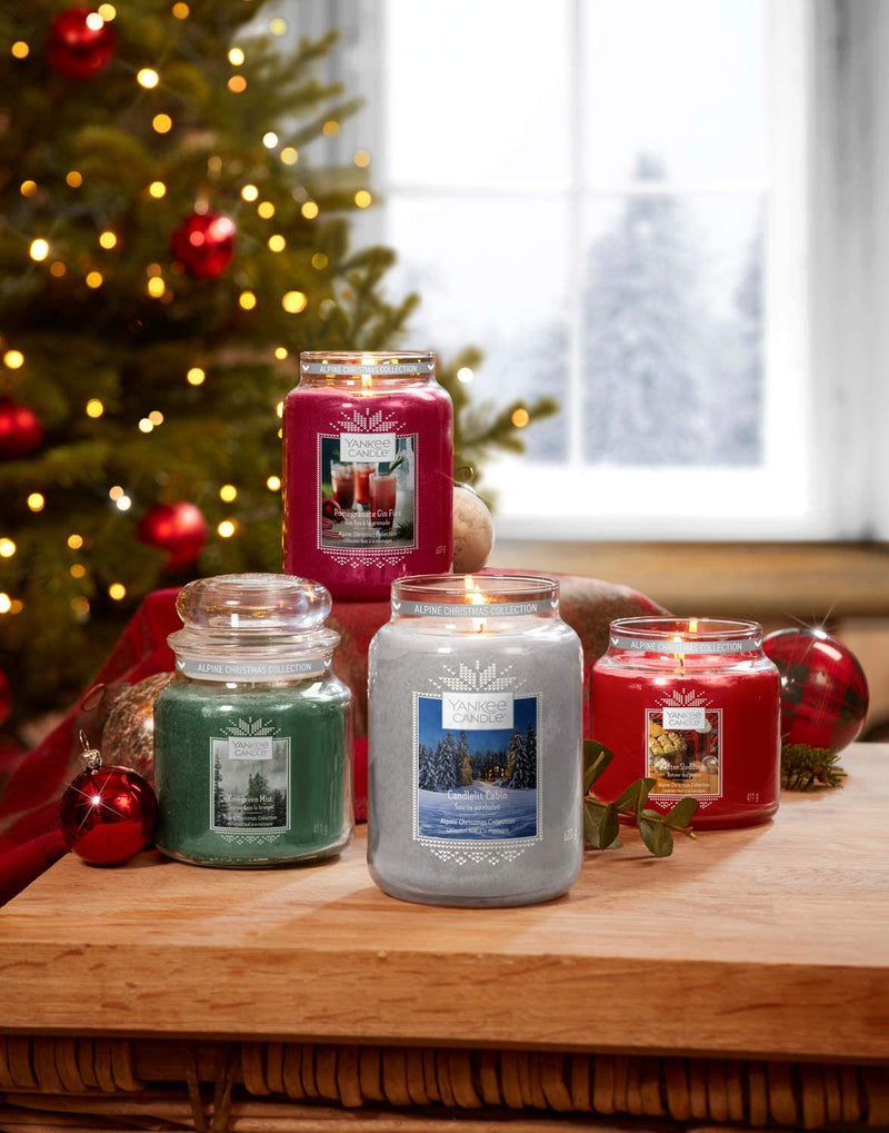 Yankee Candle Small Jar Scented Candle, After Sledding, Alpine Christmas Collection