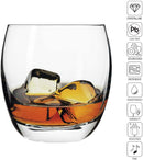 Krosno Whiskey Tumbler Glasses | Set of 6 | 300 ML | Elite Collection