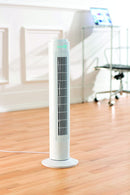 Homiu 29" Portable Tower Fan Timer Bladeless 45W 3 Speed Cooling Home Cooling