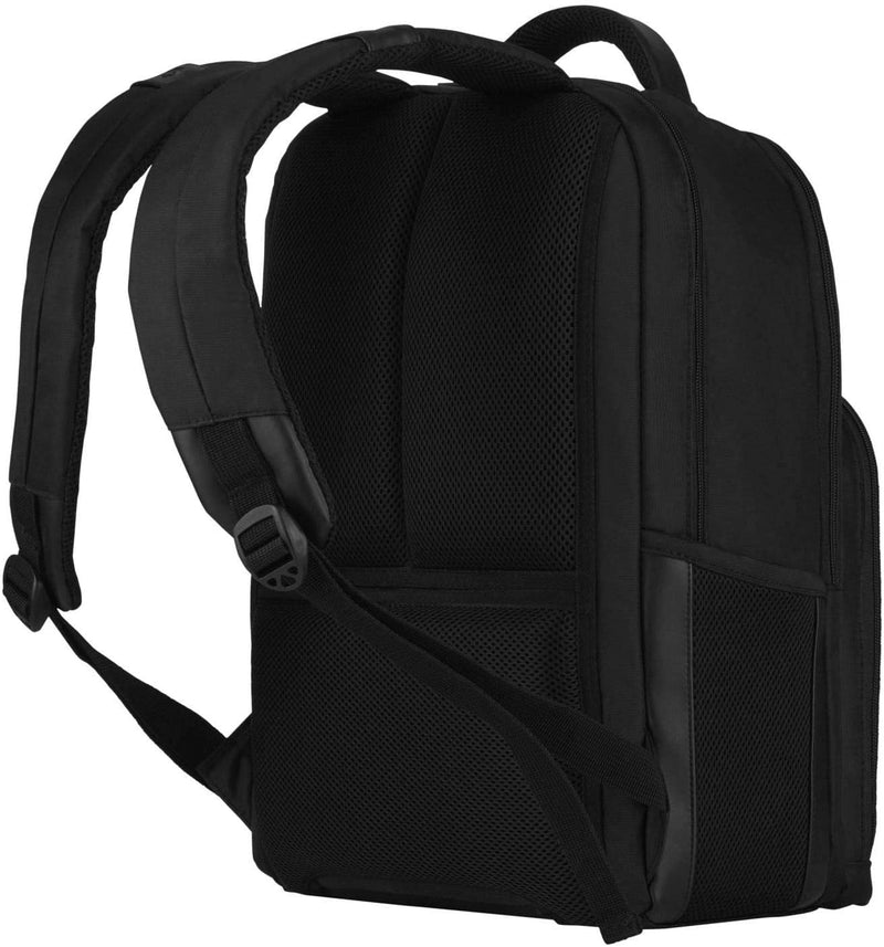 WENGER SWISS GEAR LINK 16" Laptop Backpack , Padded laptop compartment with iPad/Tablet / eReader Pocket in Black {21 Litres}