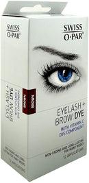 SWISS O PAR EYELASH &  BROW DYE KIT BROWN