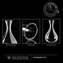 Krosno Red Wine Decanter Carafe Glass | 1.6L | Harmony Collection