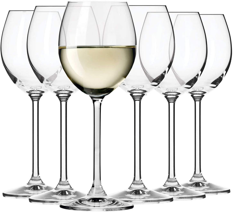 Krosno White Wine Glasses | Set of 6 | 250 ML | Venezia Collection