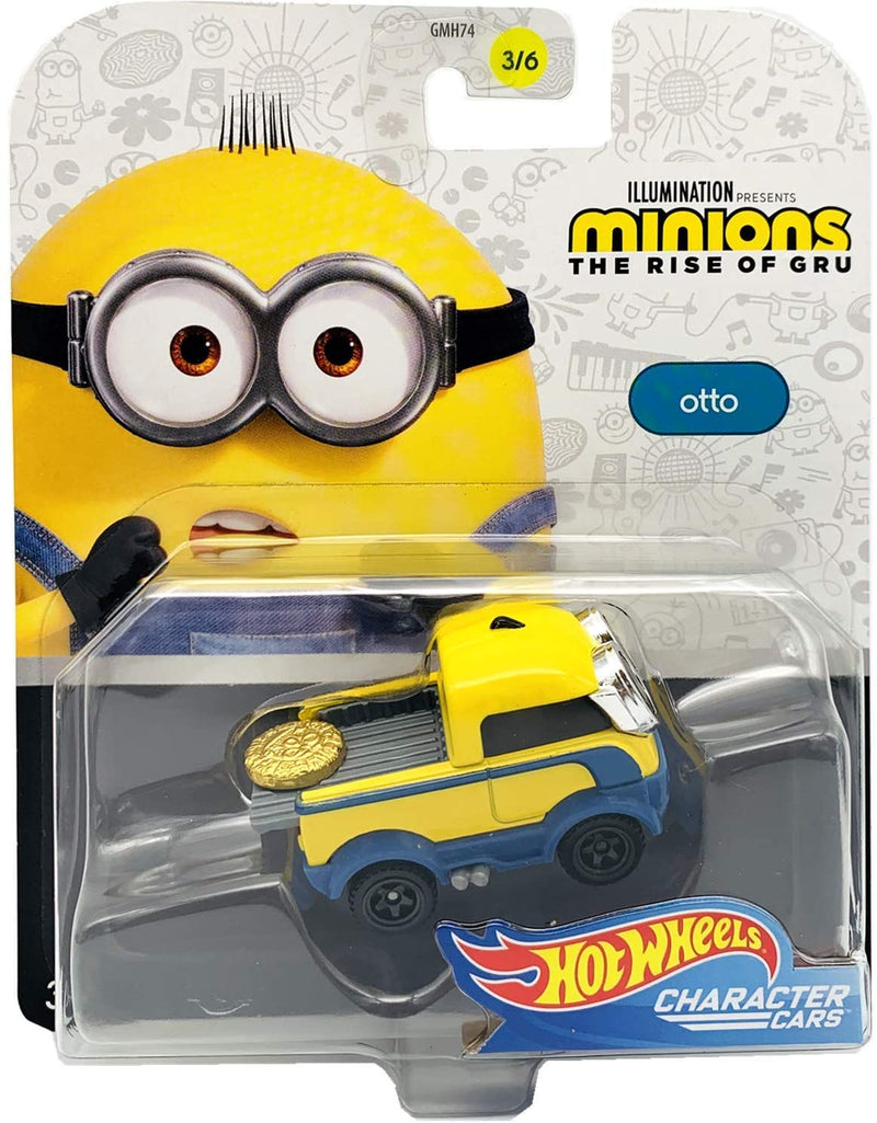Hot Wheels 1/64 Minions The Rise of Gru Character Car-Otto(3/6)