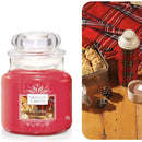 Yankee Candle Small Jar Scented Candle, After Sledding, Alpine Christmas Collection