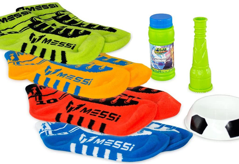 Messi Foot Bubbles Starter Pack Blue Socks