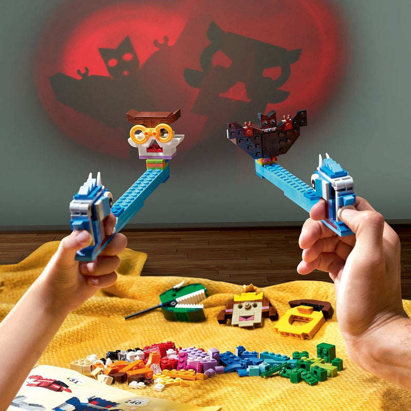 LEGO 11009 Classic Bricks and Lights Shadow Puppet Theater Set with Light Bricks, Creative Fun for 5 Year Old