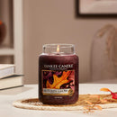 Yankee Candle Scented Candle Autumn Glow Large Jar Candle Home Light Scents Red
