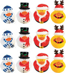 Christmas Holiday Rubber Ducky - 12 Count by Fun Express