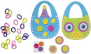 Melissa & Doug Loop It! Beginner Arts & Craft Kit Owl Tote