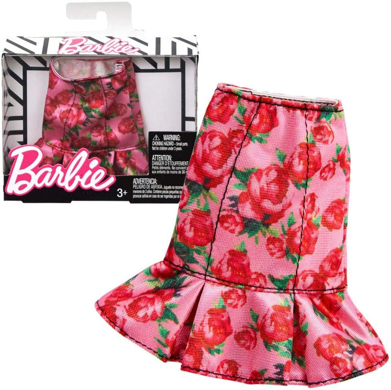 Barbie Skirt with Roses Print Mattel FPH32 | Trend Fashion Doll Clothes