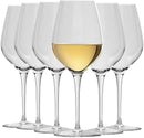 Krosno Set of 6 Crystal Stem Glasses | 450 ml