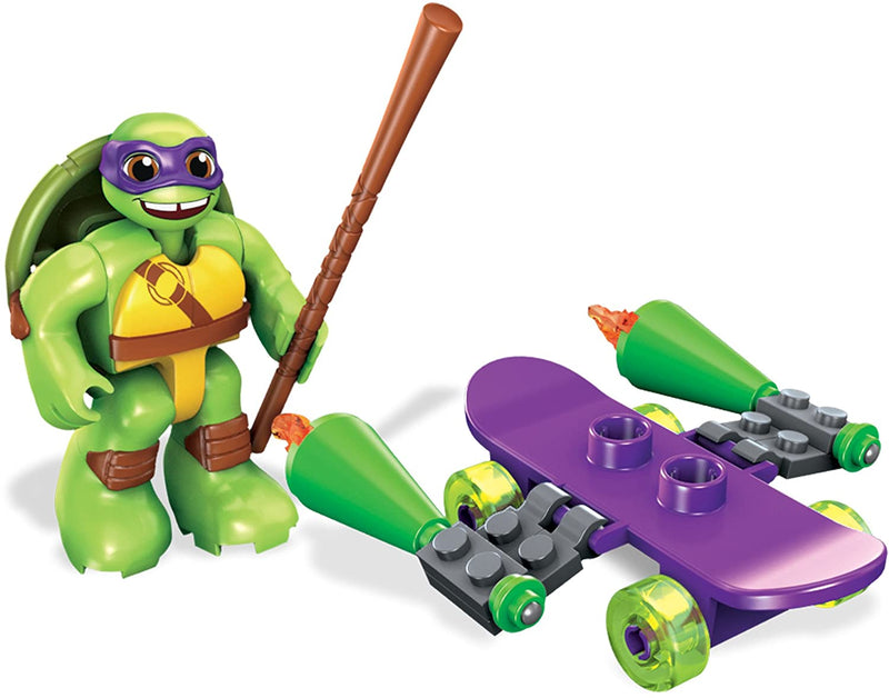 Mega Bloks Toy Figure – Teenage Mutant Ninja Turtles Donnie with Skateboard