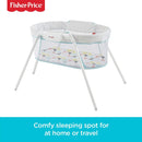 Fisher-Price GBR67 Stow and Go, Portable Bassinet with Calming Vibrations, Suitable From Birth for New-borns
