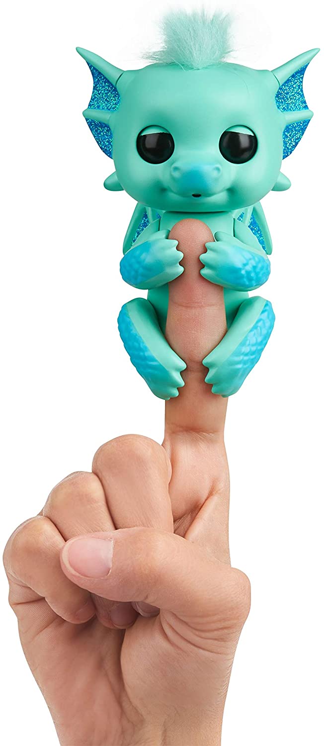 WowWee Fingerlings Baby Dragon Noa, Mint Green