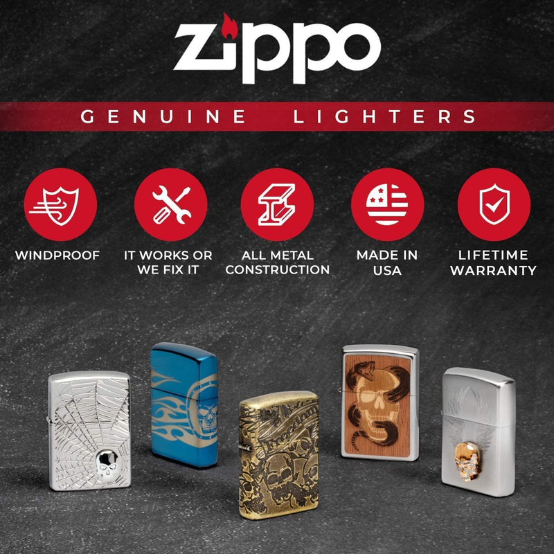 Zippo Silver Windproof Lighters 80th Anniversary Limited Edition
