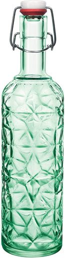 Bormioli Rocco Orient Glass Bottle, 1 L, Green