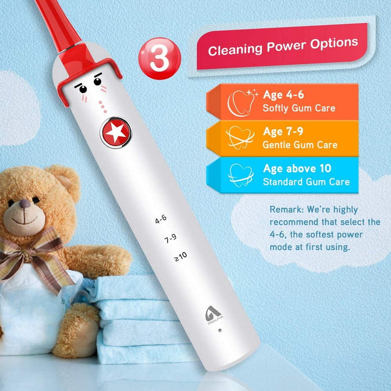 Electric Toothbrush for Kids, White