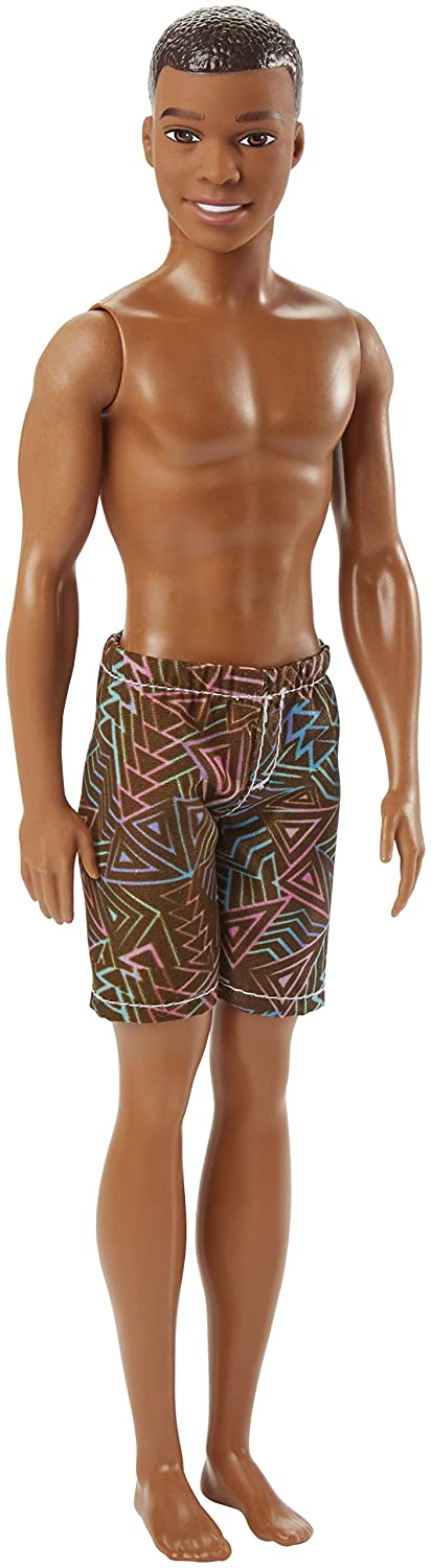 Barbie Boy, sun-sational Beach Doll, With patterned swimming trunks