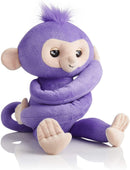 Fingerlings HUGS - Kiki(Purple) - Advanced Interactive Plush Baby Monkey Pet - by WowWee