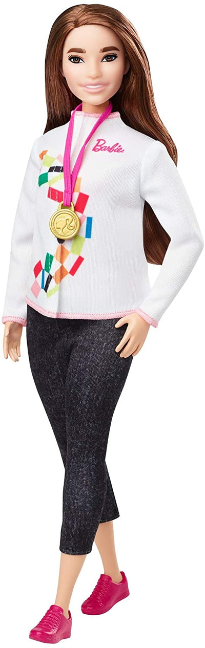 Barbie Doll, Olympic Games skateboarder doll, sport uniforms, Fun play