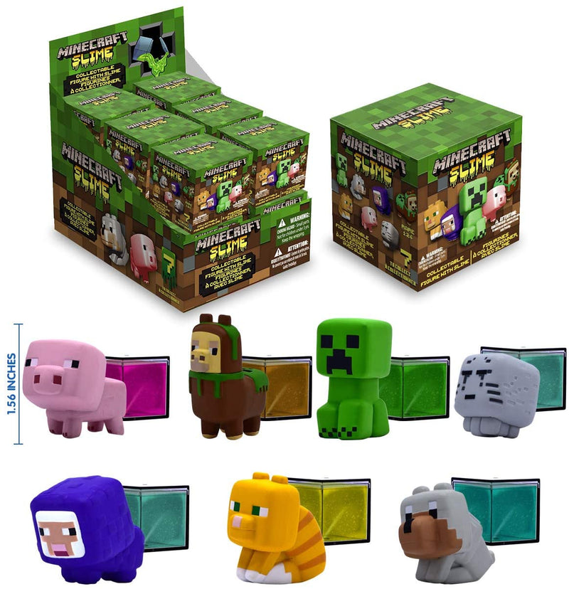 Minecraft Blind Boxed Character Slime, One Random Selected, Gift, Toy, Games, Twitch