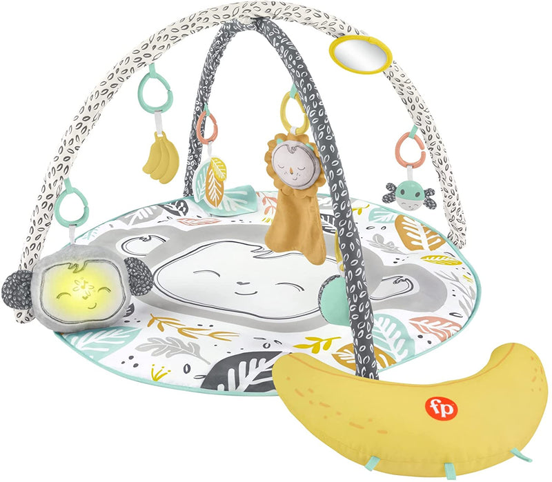 Fisher-Price Snugamonkey Go Bananas Gym Monkey-Themed Infant Playmat