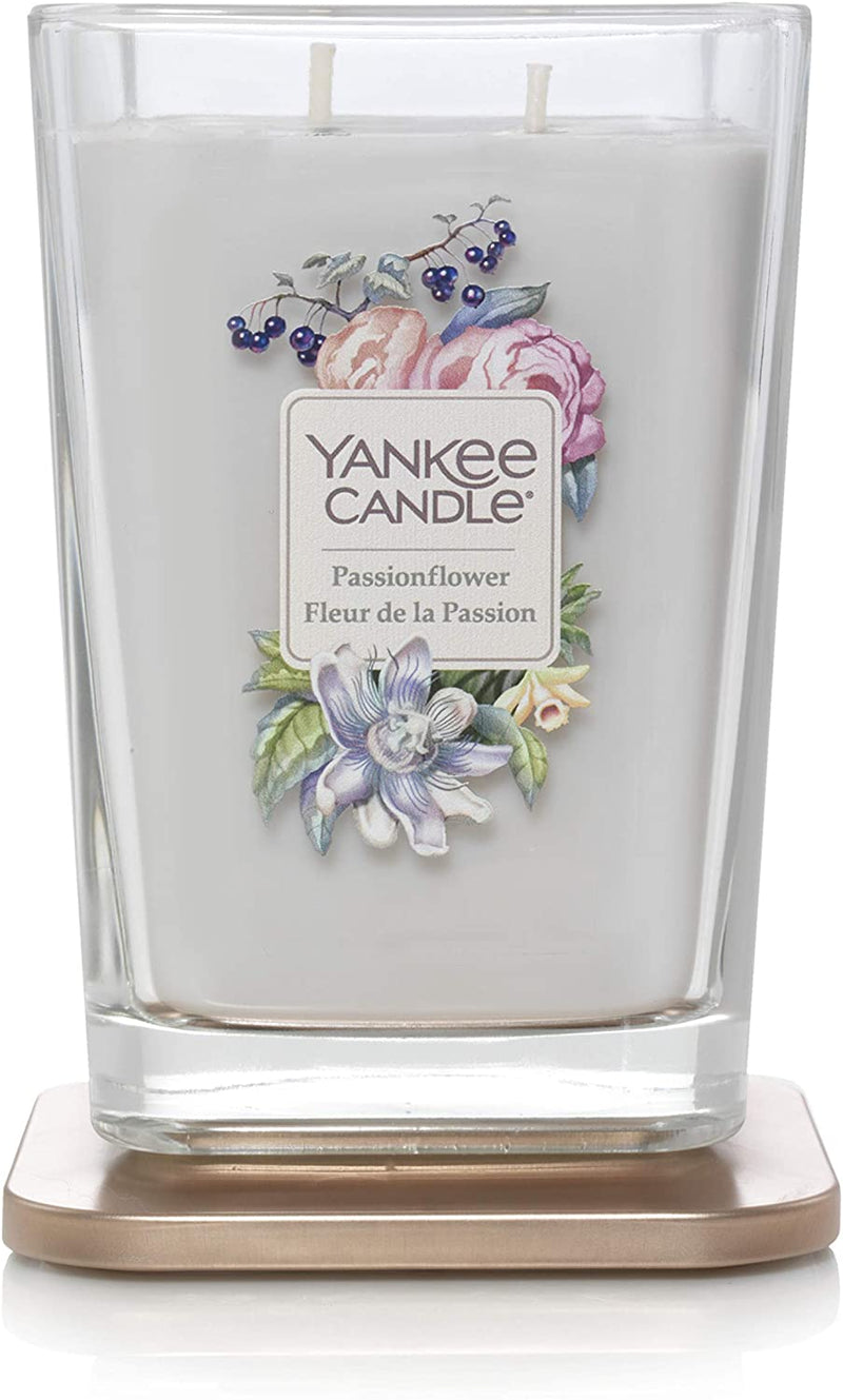 Yankee Candle Square Scented Candle, Passionflower, Large Two Wick