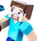 Minecraft Steve Action Figure, Comic Maker, with swappable faces and weapon