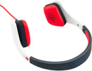 Vibe Slick Foldable Extreme Bass On-Ear Headphones - Black/White/Red