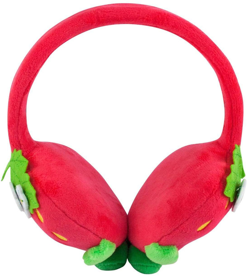 Shopkins Strawberry Kiss Red Headphones Cushioned Headband Padded Ear Cups Gift