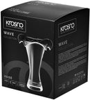 Krosno Tall Glass Vase for Flowers | 270 mm High | Wave Collection