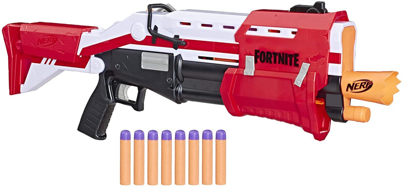 Nerf Fortnite TS Blaster -- Pump Action Dart Blaster, 8 Official Mega Fortnite Darts