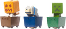 Minecraft Snow Golem, Creeper, Wolf 3 Pack Figure Set Standard