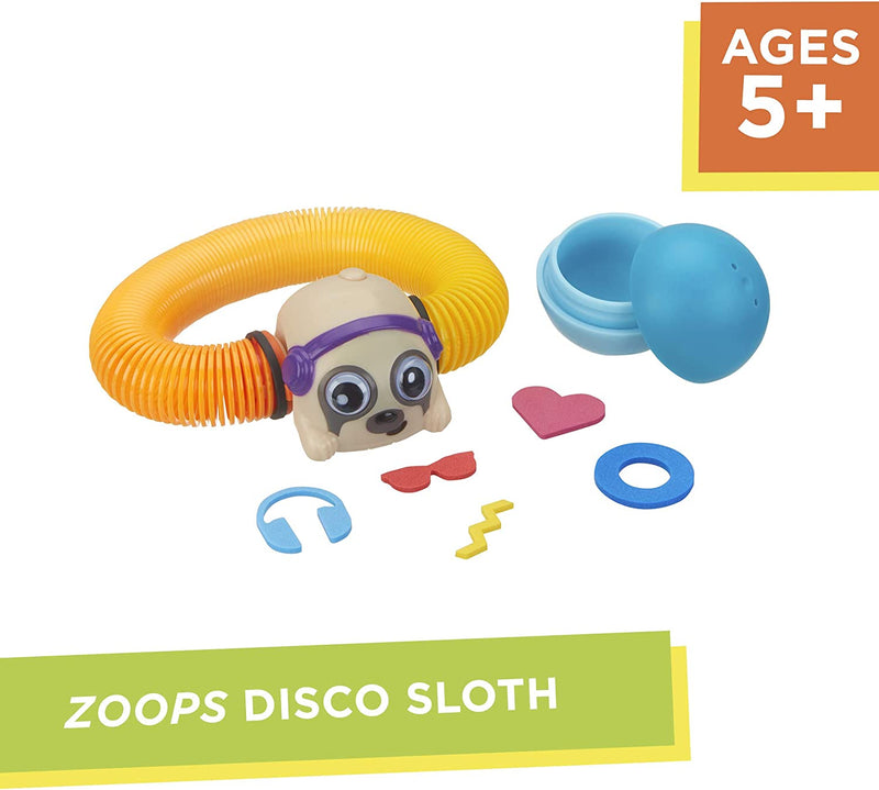 Hasbro Zoops Electronic Twisting Zooming Climbing Toy Disco Sloth Pet Toy for Kids 5 & Up