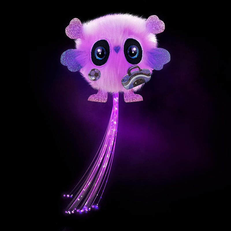 CHIBIES Boom Box - Ava | Cute Fluffy Party Pets That Flash to the Beat of Music | Interactive Animal Soft Toy Characters